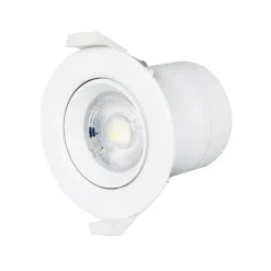 PRIOS LED innfellingslampe Shima, hvit, 7W, 3000K, 2 enheter, dimbar Best