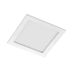 PRIOS LED innfelt lampe Helina, sølv, 22 cm, 18 W, dimbar| Butikkbelysning|Kontorbelysning