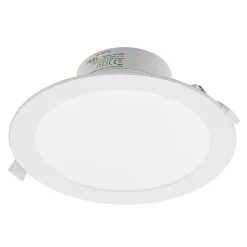 PRIOS LED innfelt spot Rida, hvit. Ø 23 cm, 25W, CCT, IP44 Clearance