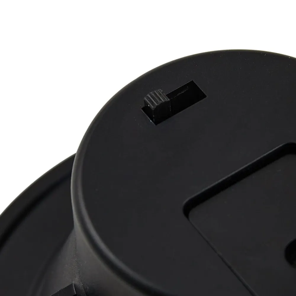 PRIOS LED innfelt spot Rida, svart, Ø 10 cm, CCT, IP44| Downlights