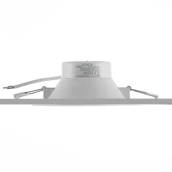 PRIOS LED innfelt spot Rida, hvit. Ø 19 cm, CCT, IP44| Kontorbelysning|Downlights