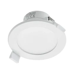PRIOS LED innfelt spot Rida, hvit. Ø 10 cm, CCT, IP44| Butikkbelysning|Kontorbelysning