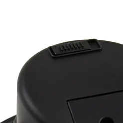 PRIOS LED innfelt spot Rida, svart, Ø 12 cm, CCT, IP44 Online