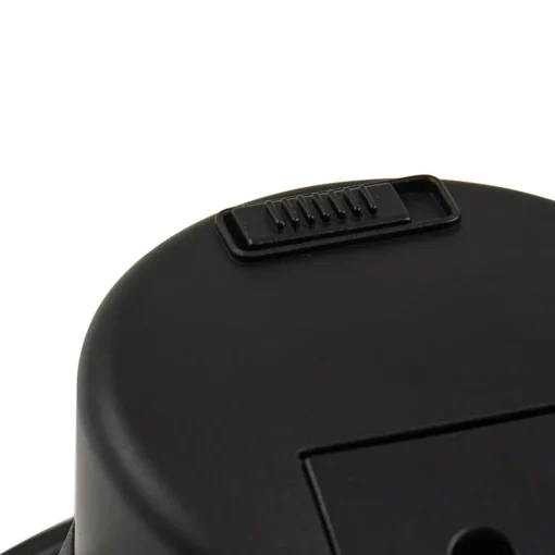 PRIOS LED innfelt spot Rida, svart, Ø 12 cm, CCT, IP44 Online