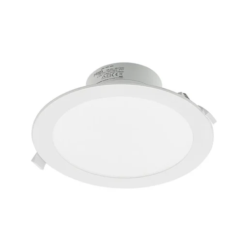 PRIOS LED-innbyggingslampe Rida, 10stk, hvit, 23cm, 25W, CCT, IP44 Outlet
