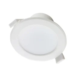 PRIOS LED-innbyggingslampe Rida, sett med 3 stk, hvit, 15 cm, CCT, IP44| Downlights