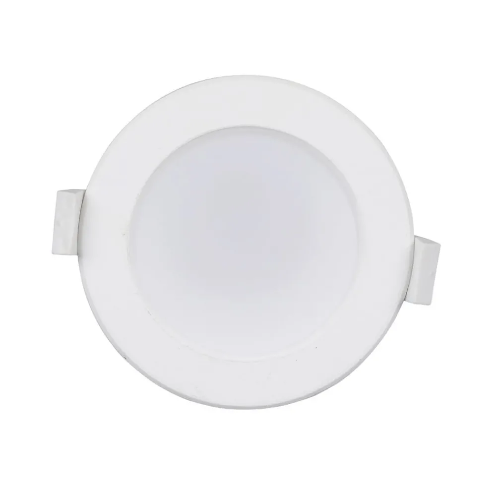 PRIOS LED-innbyggingslampe Rida, 10stk, hvit, 23cm, 30W, CCT, IP44| Downlights