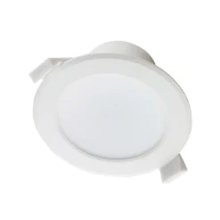 PRIOS LED-innbyggingslampe Rida, 10stk, hvit, 23cm, 30W, CCT, IP44| Downlights