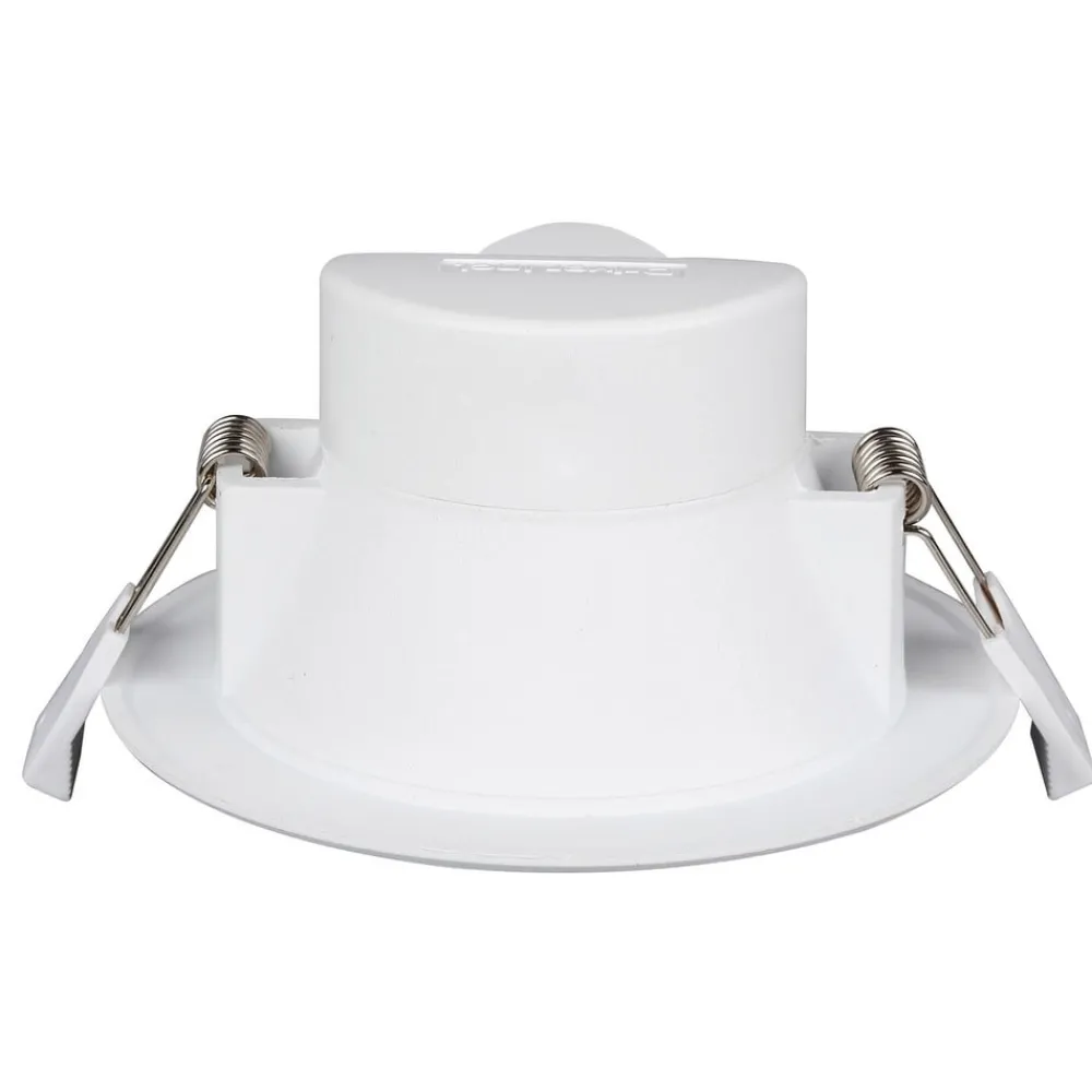 PRIOS LED-innbyggingslampe Rida, 10stk, hvit, 23cm, 30W, CCT, IP44| Downlights