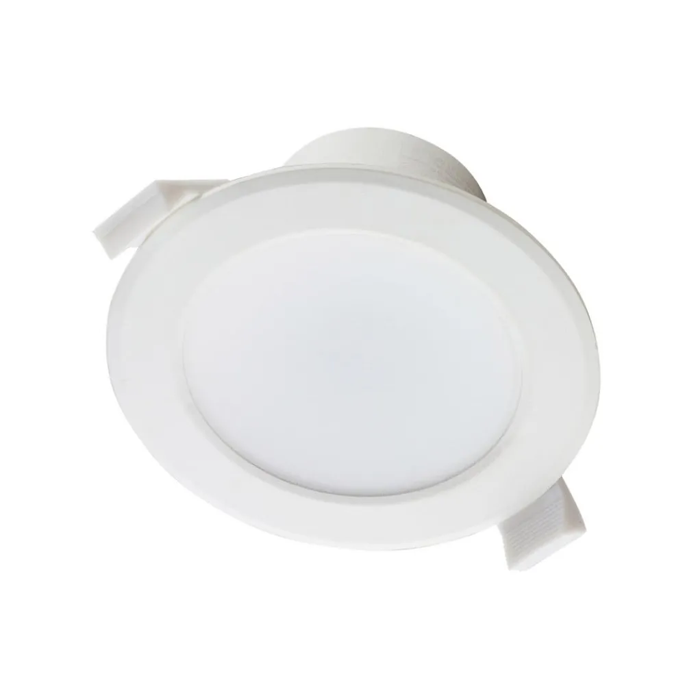 PRIOS LED-innbyggingslampe Rida, 3 enheter, hvit, 23 cm, 30W, CCT, IP44| Downlights