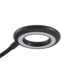 PRIOS LED-klemmelampe Harumi, svart, oppladbart batteri, USB, 51 cm Discount