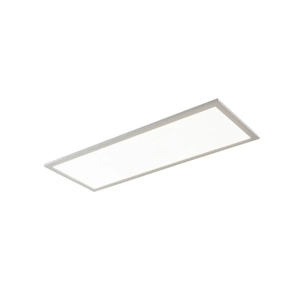PRIOS LED-panel Gelora, 80 cm, 4 000 K, sølvfarget, aluminium| Butikkbelysning|Kontorbelysning
