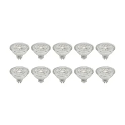 PRIOS LED-reflektor GU5.3 4.9W 500lm 36° klar 830 sett med 10 stk Best