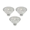 PRIOS LED-reflektor GU5.3 4.3W 345lm 36° klar 827 sett med 3 stk| Gu5.3 / Mr16 Pærer