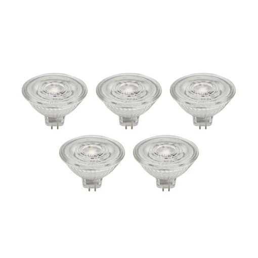 PRIOS LED-reflektor GU5.3 4.3W 345lm 36° klar 827 sett med 5 stk Online