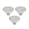 PRIOS LED-reflektor GU5.3 4.9W 500lm 36° klar 840 sett med 3 stk New