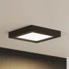 PRIOS LED-taklampe Alette, svart, 18 W, CCT, dimbar Hot