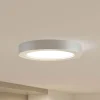 PRIOS LED-taklampe Edwina, sølv, 25 cm, CCT, IP44 Discount