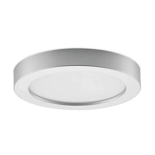 PRIOS LED-taklampe Edwina, sølv, 25 cm, CCT, IP44 Discount