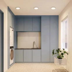 PRIOS LED-taklampe Edwina, sølv, 23 cm, sett med 3 stk Best