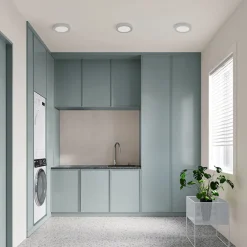 PRIOS LED-taklampe Edwina, sølv, 23 cm, sett med 3 stk Best