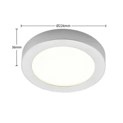 PRIOS LED-taklampe Edwina, sølv, 23 cm, sett med 3 stk Best