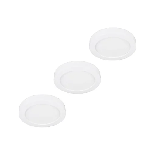 PRIOS LED-taklampe Edwina, hvit, 23 cm, sett med 3 stk
