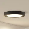 PRIOS LED-taklampe Edwina, svart, 25 cm, CCT, IP44| Led-Innendørs