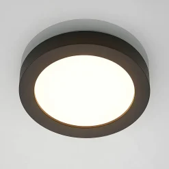 PRIOS LED-taklampe Edwina, svart, 25 cm, CCT, IP44| Led-Innendørs