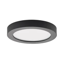 PRIOS LED-taklampe Edwina, svart, 25 cm, CCT, IP44| Led-Innendørs