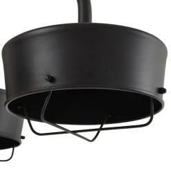 PRIOS LED-utelampe Thorus, 204 cm, svart, 3 lyskilder, IP44| Kommersiell Utebelysning|Gatebelysning Med Sensor