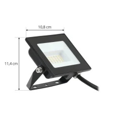 PRIOS Maikel utendørs LED-spot, 20W, 1500lm, metall