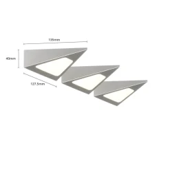 PRIOS Odia LED-benkbelysning, stål, 3 lyskilder.| Led-Innendørs