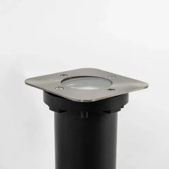 PRIOS Riya nedfelt lampe, kantet, stål| Kommersiell Utebelysning|Nedfelt Utebelysning