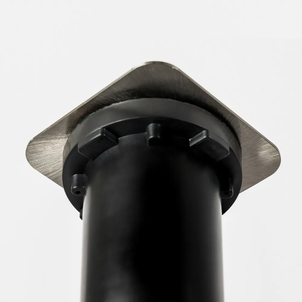 PRIOS Riya nedfelt lampe, kantet, stål| Kommersiell Utebelysning|Nedfelt Utebelysning