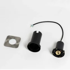 PRIOS Riya nedfelt lampe, kantet, stål| Kommersiell Utebelysning|Nedfelt Utebelysning