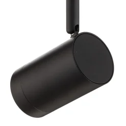 PRIOS skinnespotlight Jorell, svart, 1 lyskilde, GU10, metall Hot