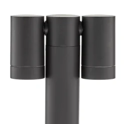 PRIOS spot med jordspyd Tulimar, 40 cm, svart, 2 lyskilder New