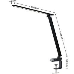 PRIOS Tamarin LED-bordlampe, dimbar, svart Hot