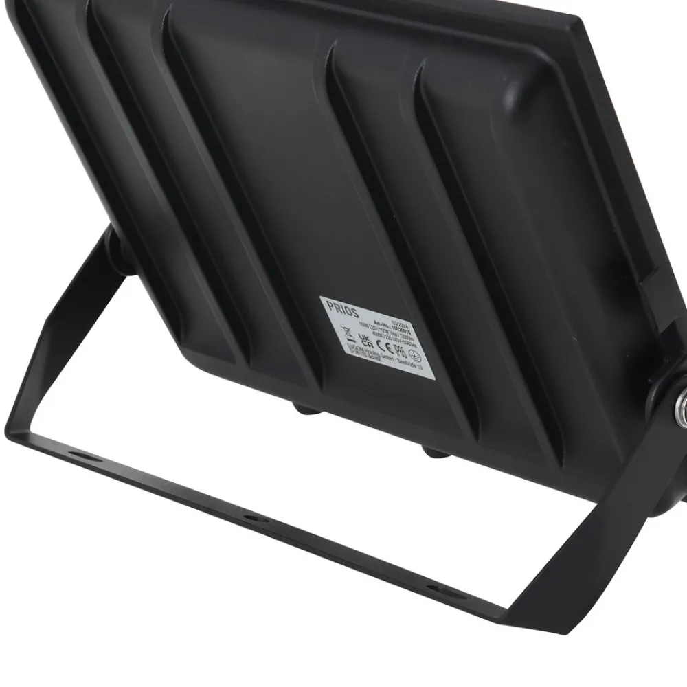 PRIOS utendørs LED-spot Maikel, 150W, 12000lm, metall Clearance