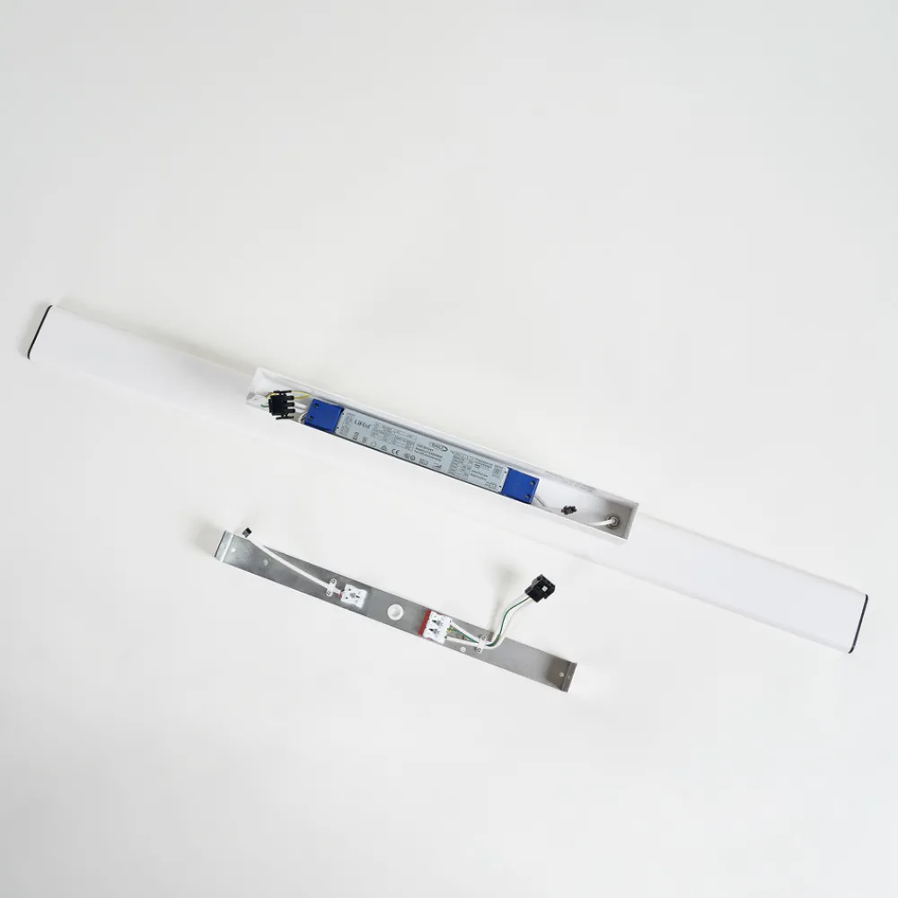 PRIOS Yuela LED-taklampe, DALI, 100 cm, sølv Sale