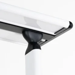 PRIOS Zyair LED-gulvlampe til kontor, hvit 59,7 cm