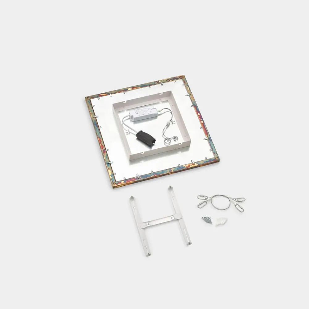 Quitani Aurinor LED-panel, gullfarget, 45 cm| Butikkbelysning