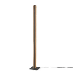 Quitani Elis LED-gulvlampe, eik/svart Discount