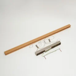 Quitani LED hengelampe Alin, lengde 138 cm, naturlig eik Discount