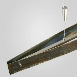 Quitani LED-hengelampe Malu, gull oksidert, lengde 100 cm Online