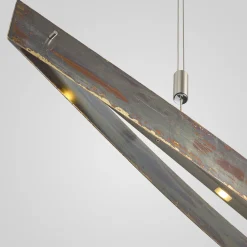 Quitani LED-hengelampe Malu, gull oksidert, lengde 100 cm Online