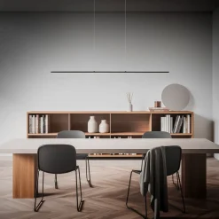 Quitani LED-pendel Margita, lengde 118 cm, svart| Led-Innendørs|Pendellamper