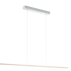 Quitani LED-pendellampe Margita, lengde 148 cm, sølv