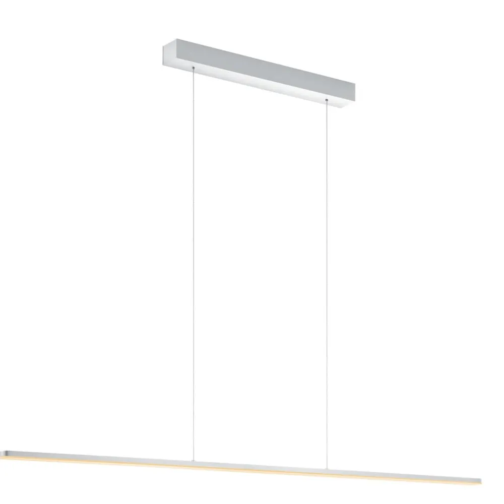 Quitani LED-pendellampe Margita, lengde 148 cm, sølv